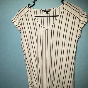 Express White Flutter Sleeve Blouse with Relaxed Fit